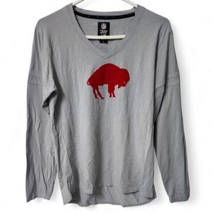 NFL New Era Royal Buffalo Bills v neck Long sleeve shirt